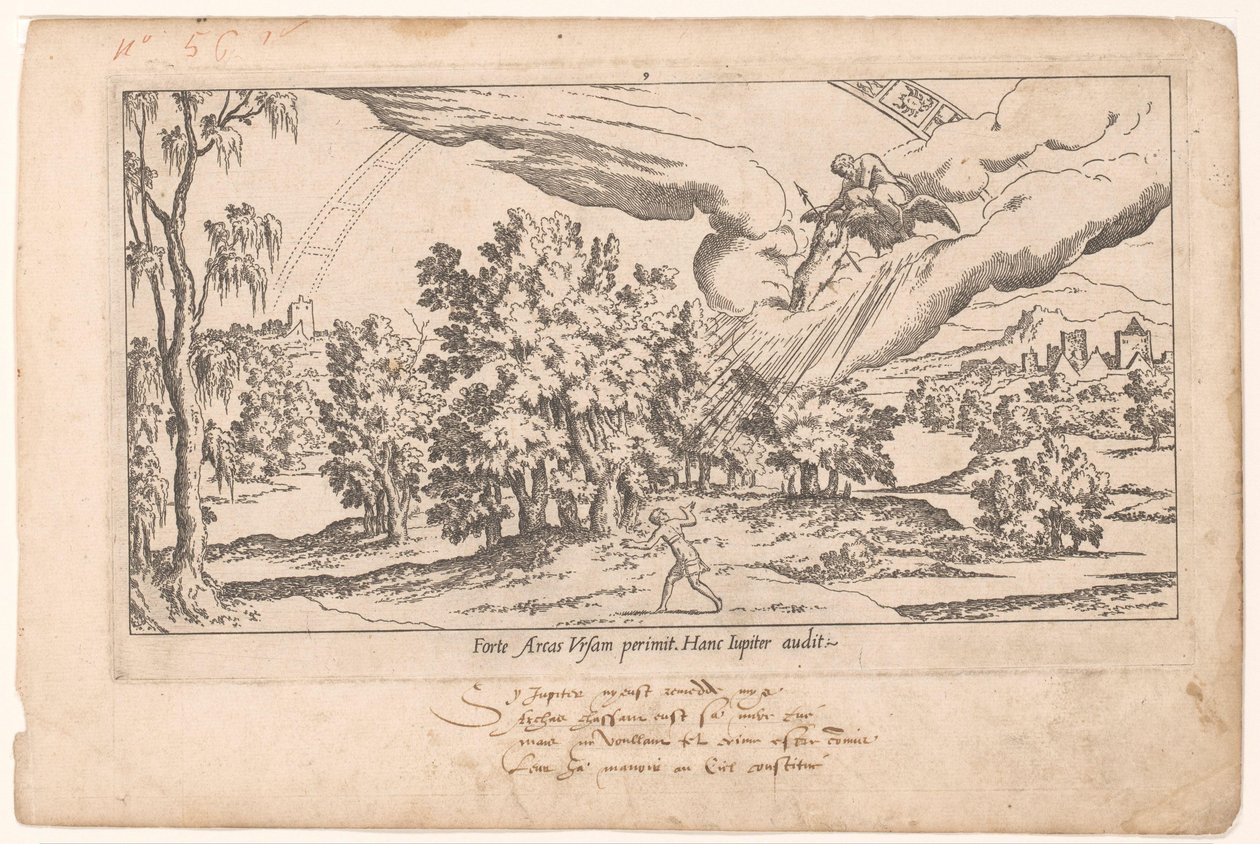 Callisto absorberas i stjärnhimlen av Jupiter Le Fable de Calisto (serietitel) Myth of Callisto (serietitel) av Léon Davent (attributed to)