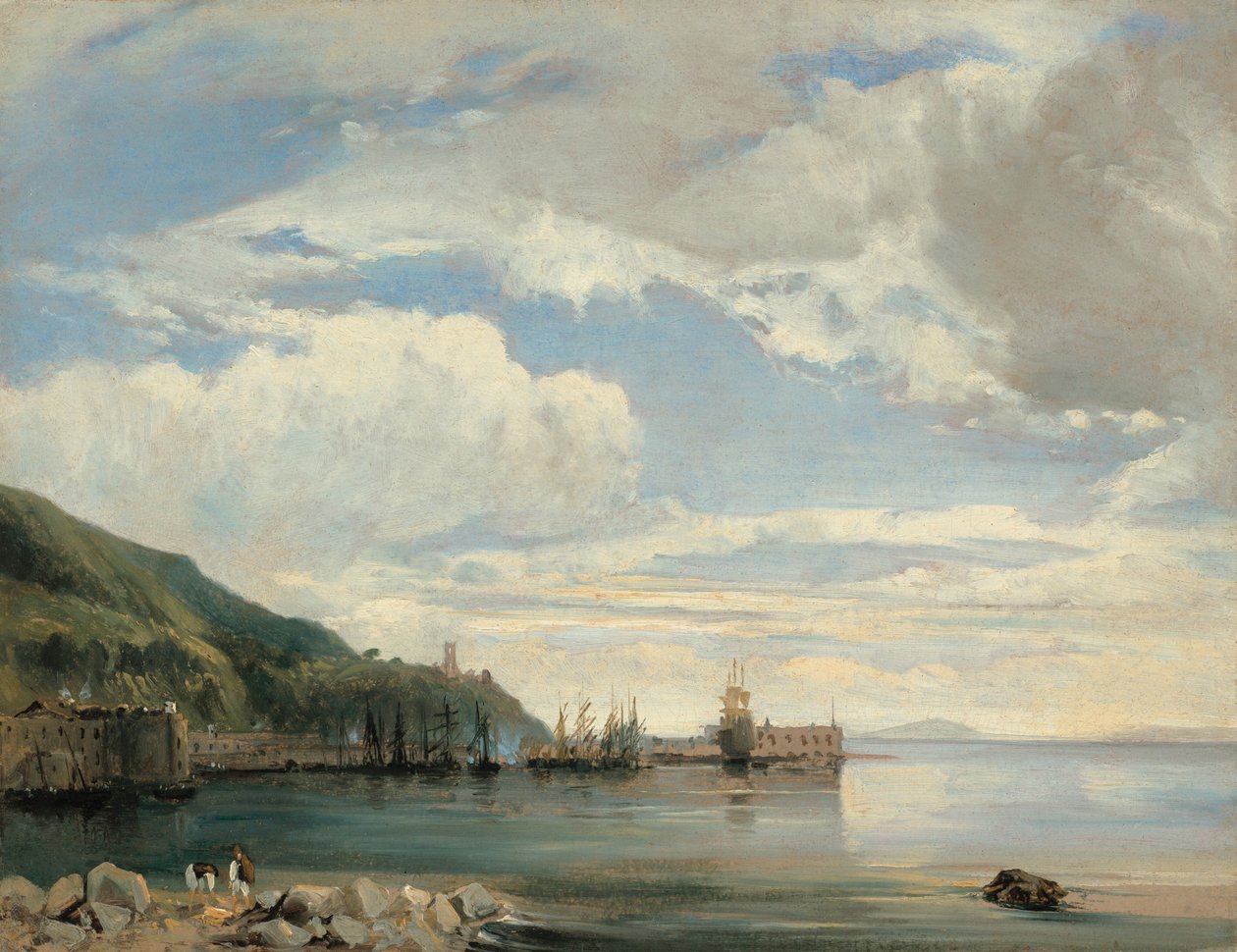 Vid Neapelbukten, ca. 1830. av Léon François Antoine Fleury