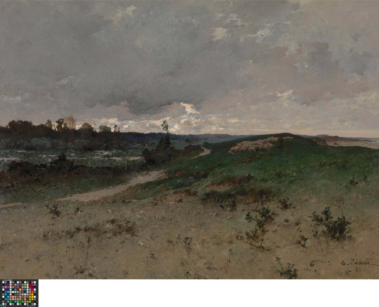 Landskap nära Saint-Jean-le-Thomas (Normandie) av Leon Germain Pelouse