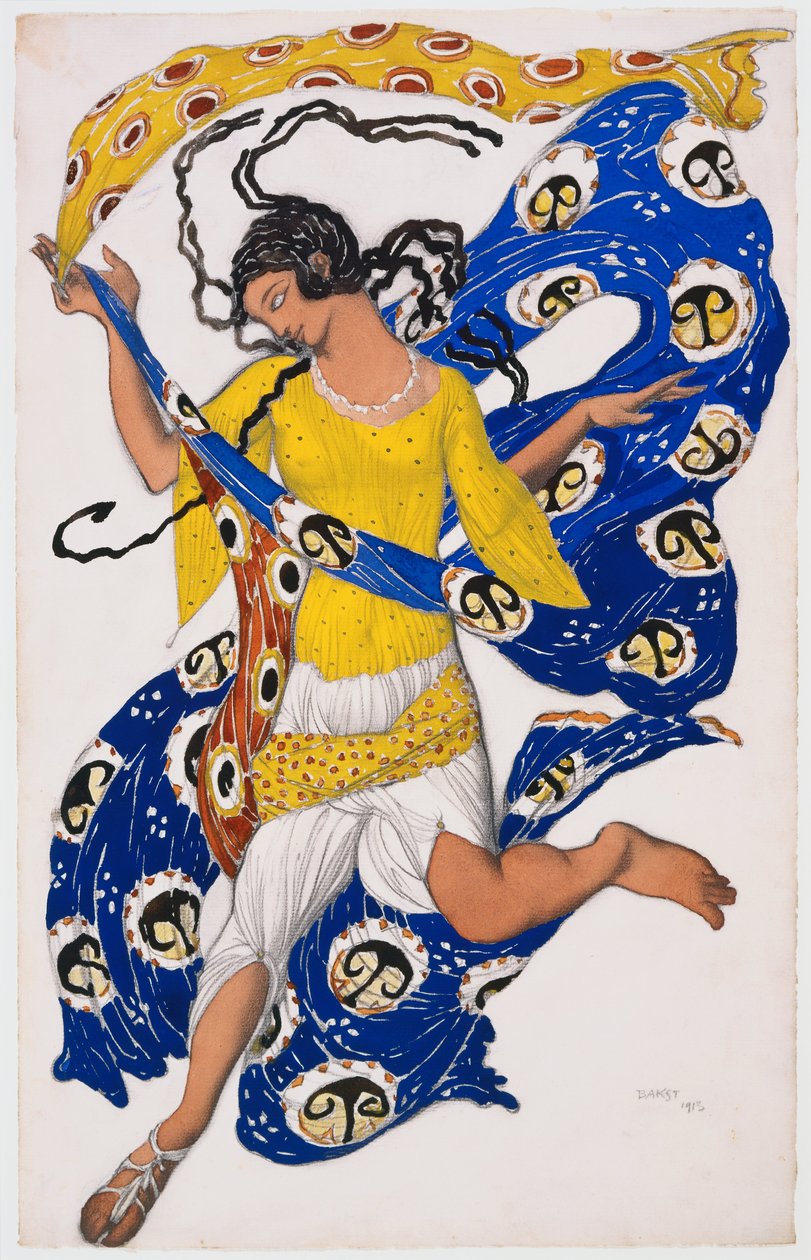 Fjärilen (kostymdesign för Anna Pavlova) av Léon Nikolaievitch Bakst