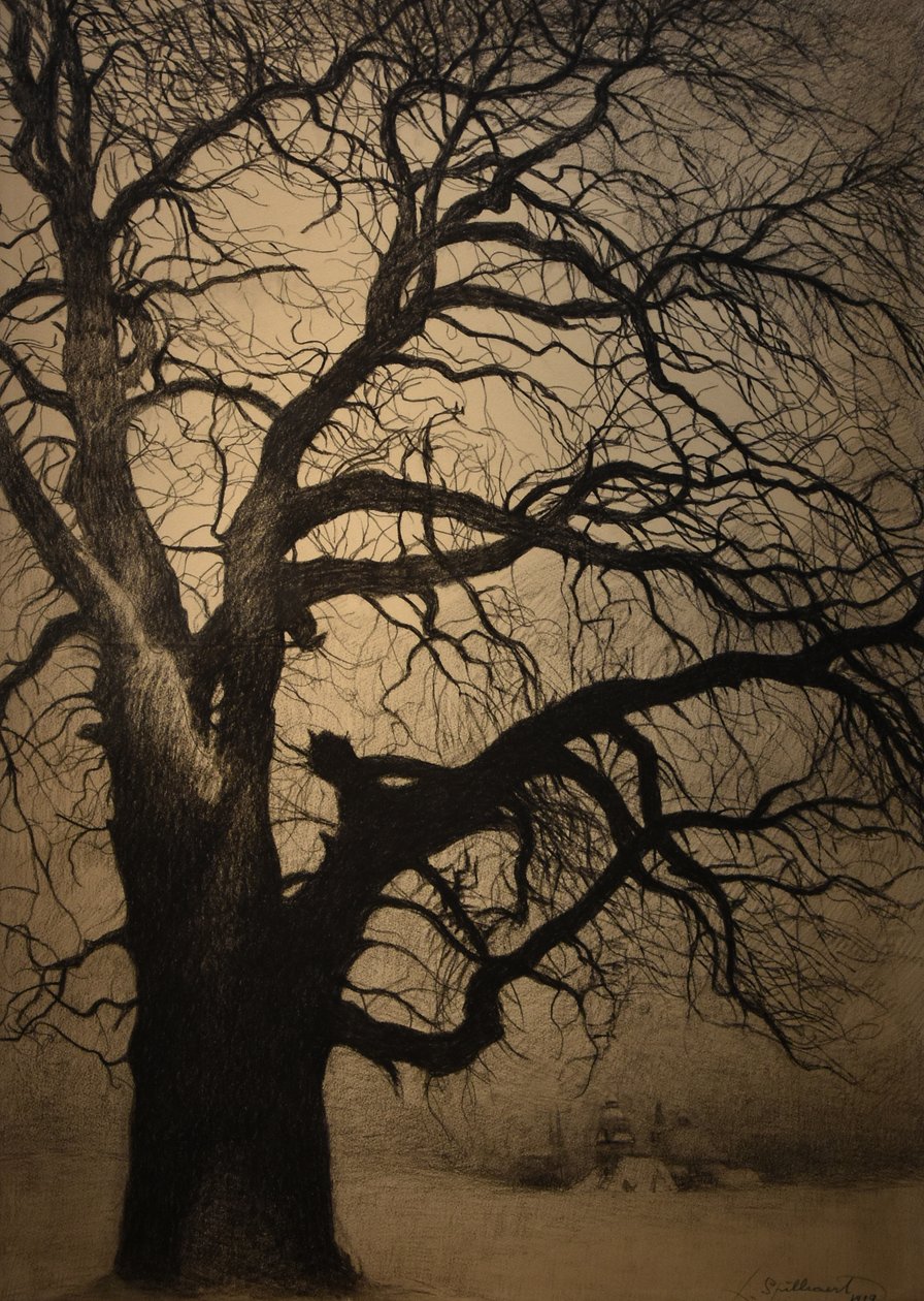 Léon Spilliaert (1881-1946) Träd på vintern Brafa 2019 31-01-2019 av Leon Spilliaert