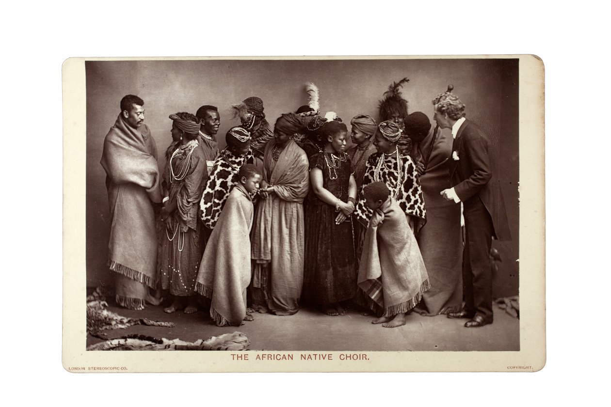 The African Native Choir, London, ca 1892 (koltryck) av London Stereoscopic Company