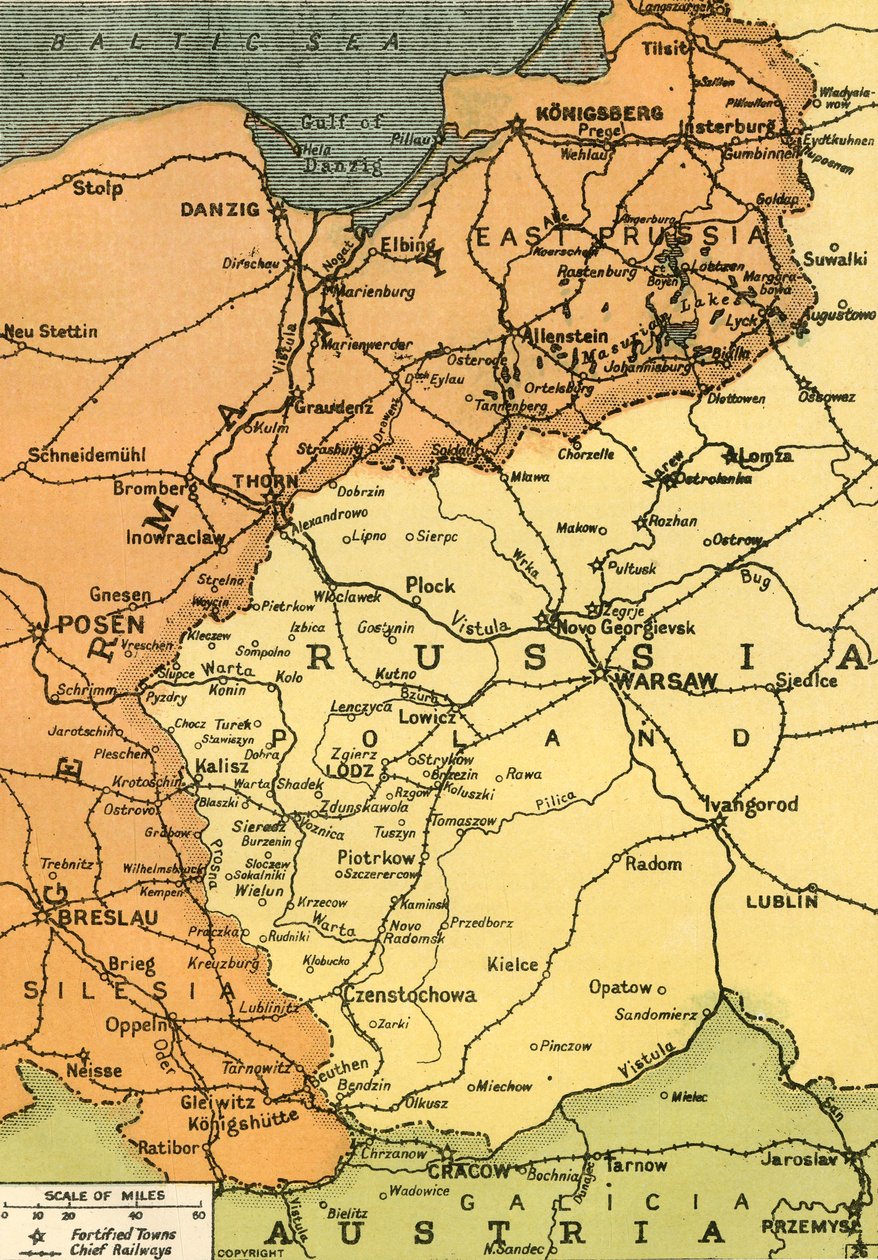 "Östgränsen", 1919. av London Geographical Institute