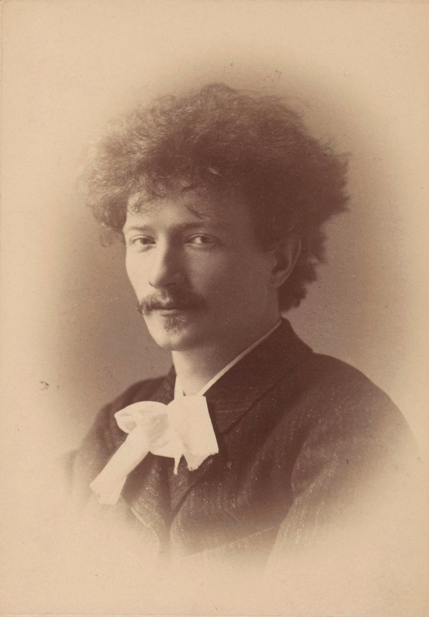 Porträtt av kompositören Ignacy Jan Paderewski 1860-1941, 1890. av London . Photo studio Elliott and
