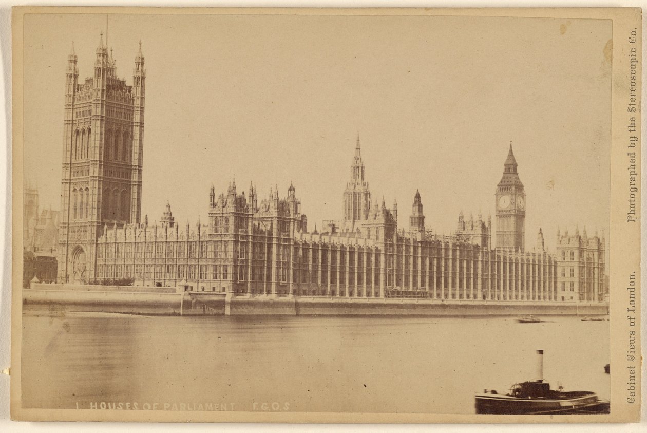 Houses of Parliament. av London Stereoscopic and Photographic Company