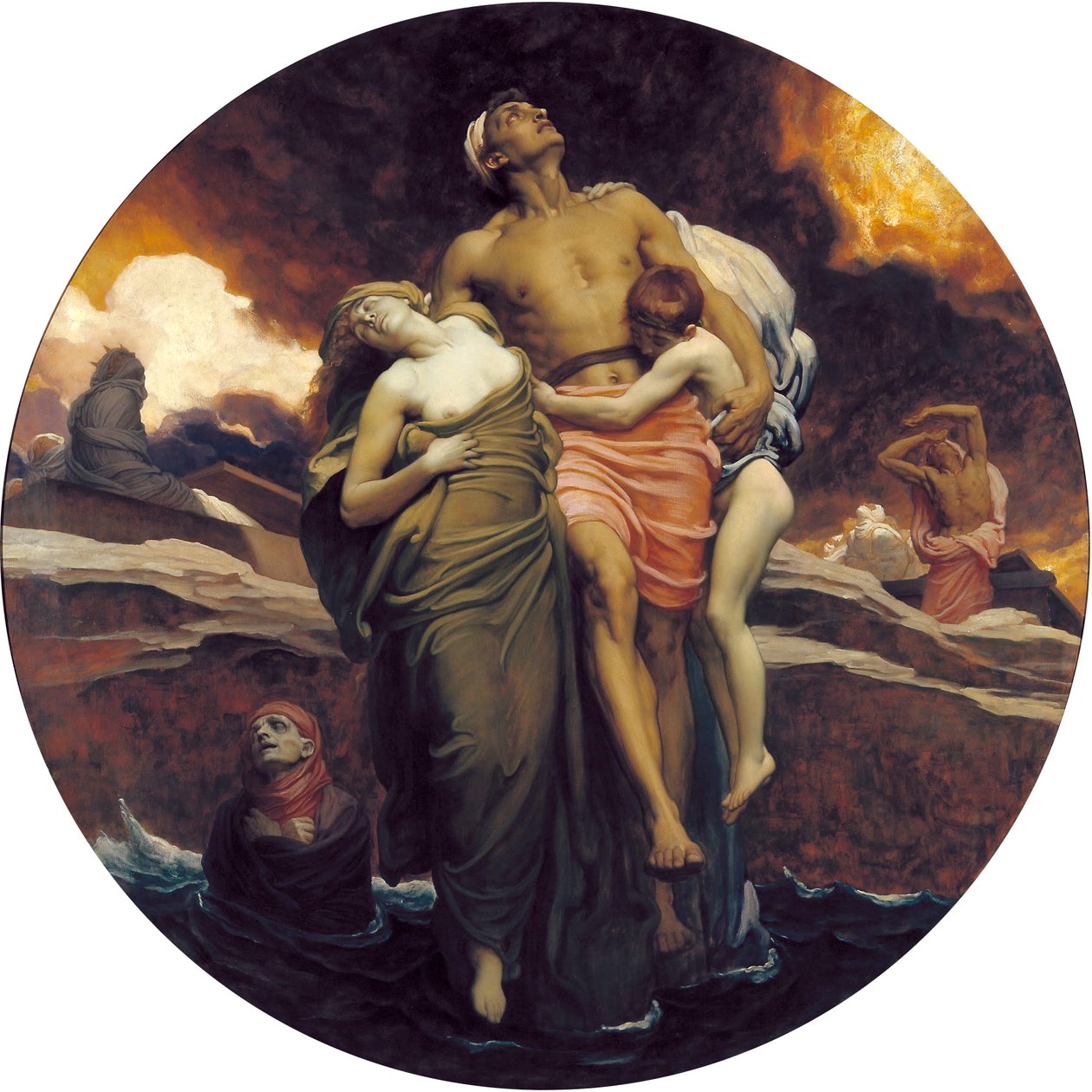 And the Sea Gave Up the Dead Which Were in It av Frederic Leighton