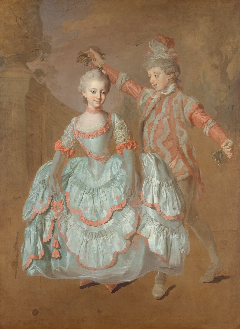 Dansande barn, c.1760 av Lorens the Younger Pasch
