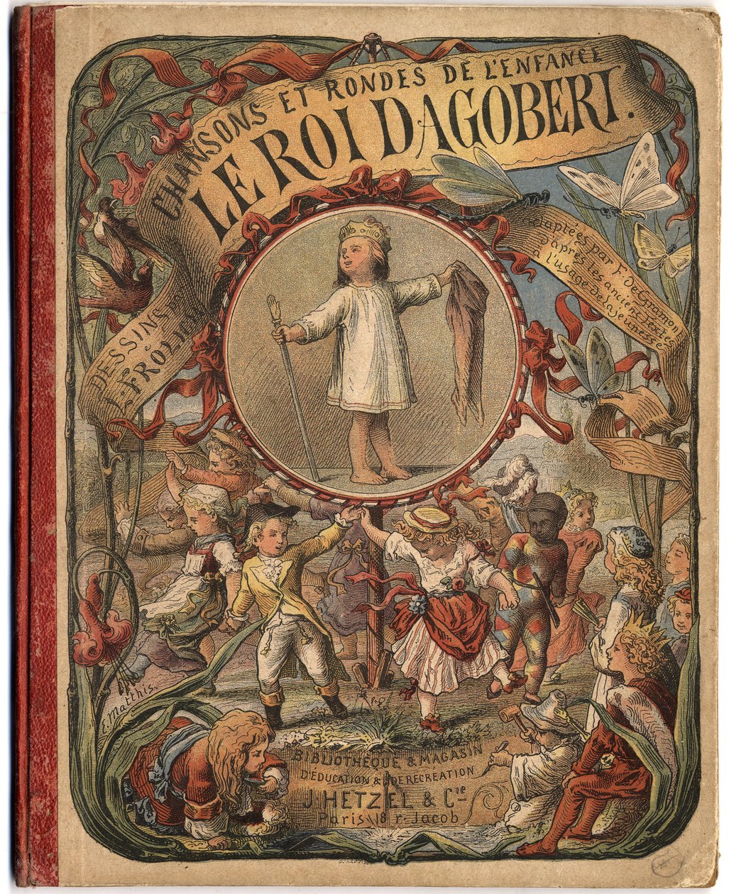 Omslaget till boken "Kungen Dagobert". av Lorens Frolich
