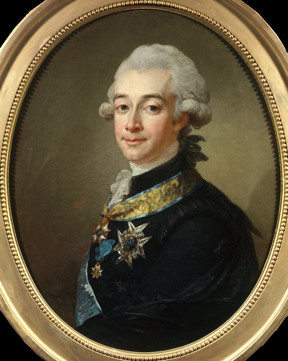 Porträtt av Hans Axel, greve av Fersen (1755 - 1810) Marechal of Suede. Målning av Pasch Lorenz (1733 - 1805). Privat samling. av Lorens the Younger Pasch