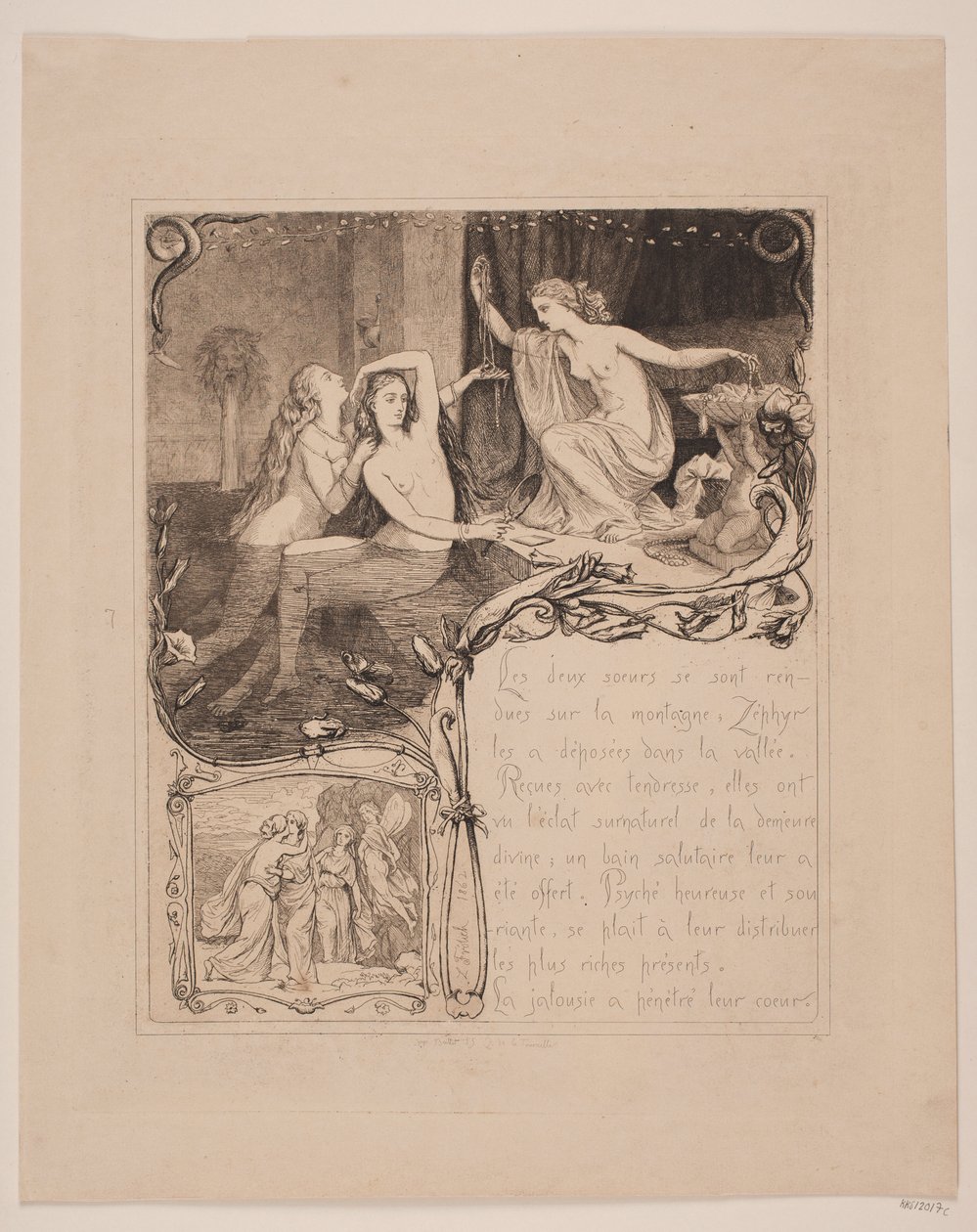 Illustration nr. 7 till "Cupid and Psyche" av Lorenz Frølich
