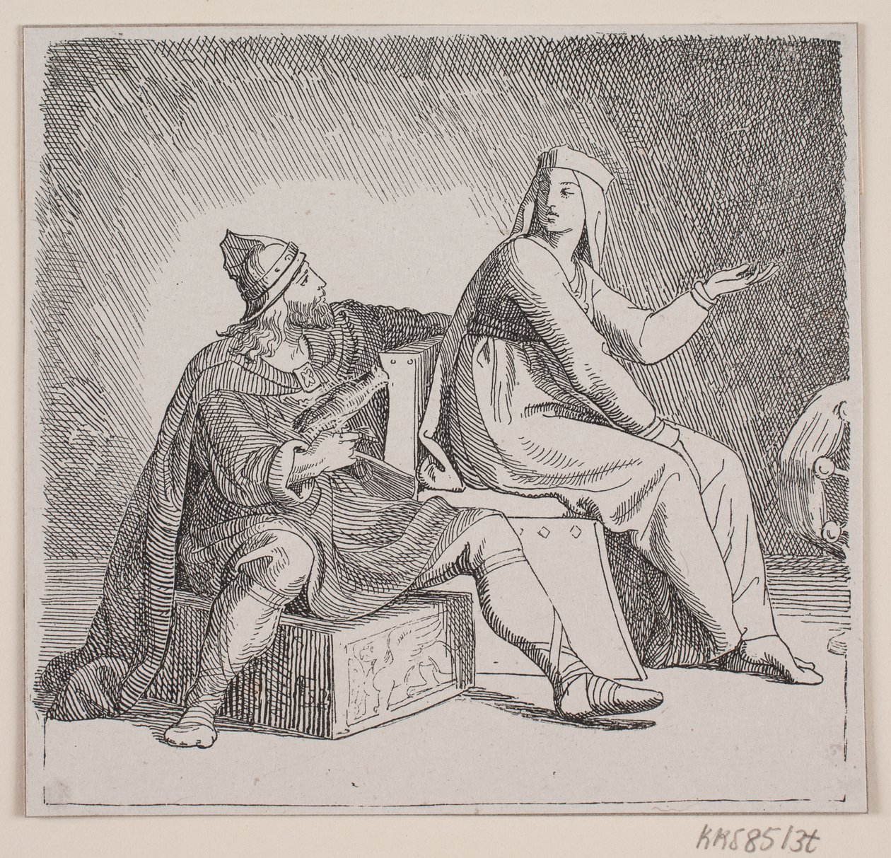 Illustration till "Svend Tveskægs tåg till England och slaget vid Svold" av Lorenz Frølich