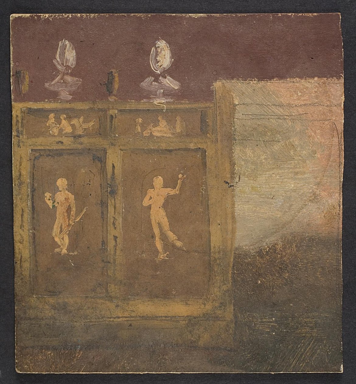 Väggdekorationer för Valhøj 1838/1839 av Lorenz Frølich