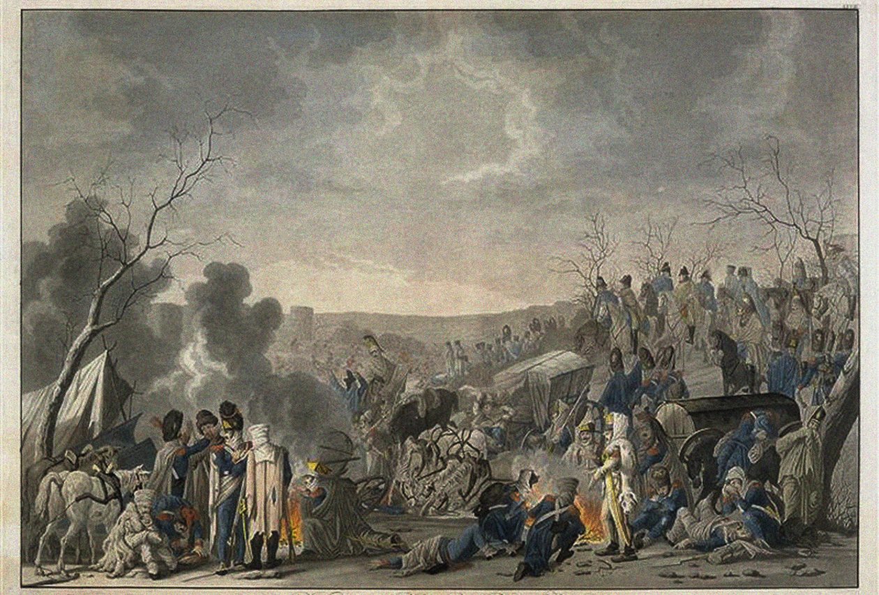 Grande Armées reträtt från Moskva 1812, 1813 av Lorenz Rugendas
