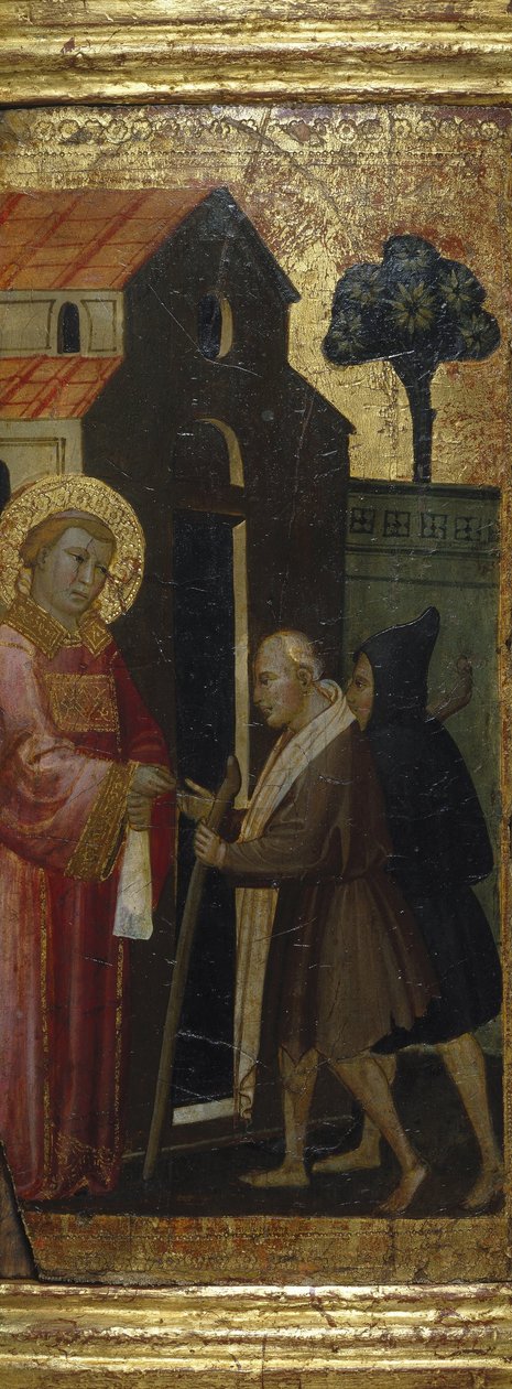Saint Lawrence Distributing Alms to the Poor av Lorenzo di Niccolò