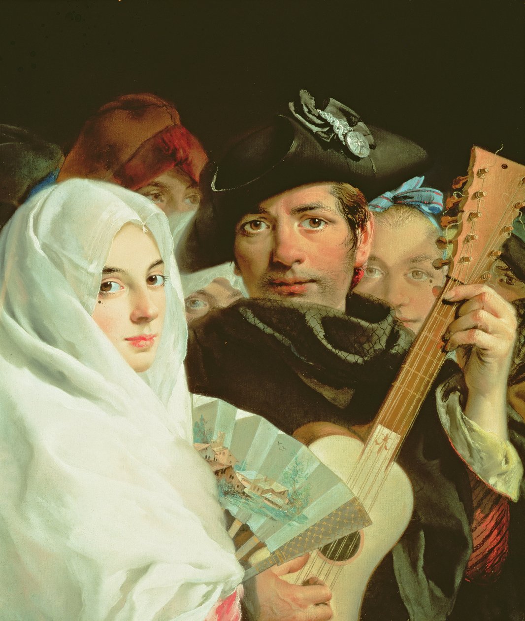 Ett elegant par från Madrid, ca 1770 av Lorenzo Baldissera Tiepolo