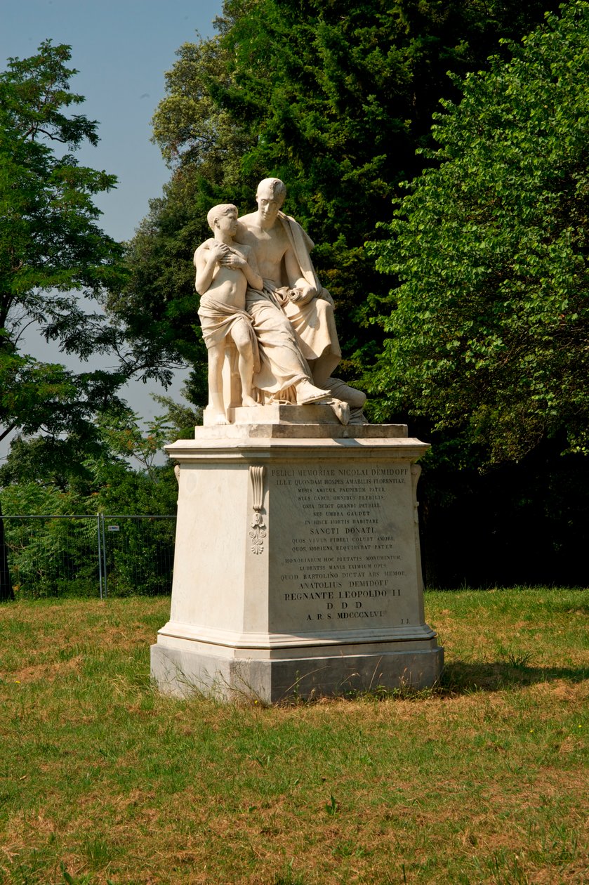 Monument till Nicola Demidoff, 1846 av Lorenzo Bartolini