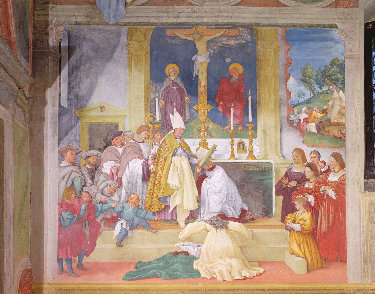 Saint Brigidas kläder, 1524 av Lorenzo Lotto