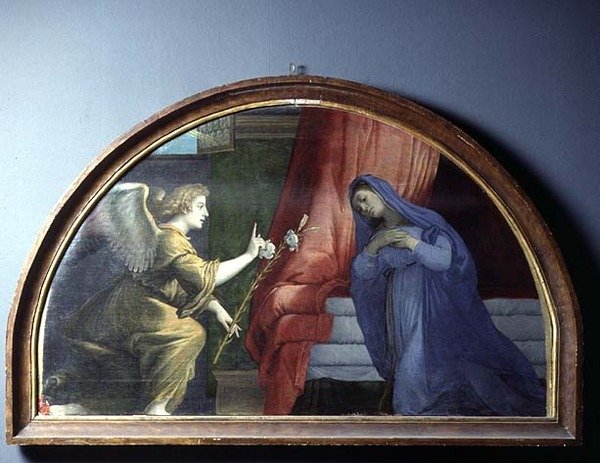 Bebådelsen, c.1530-35 av Lorenzo Lotto