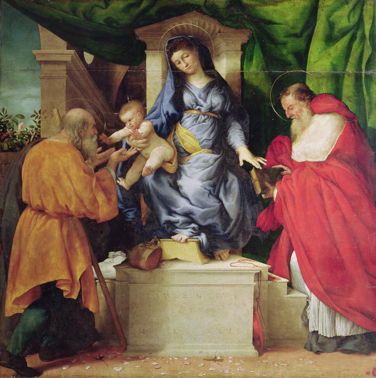 Rosornas Madonna, 1526 av Lorenzo Lotto