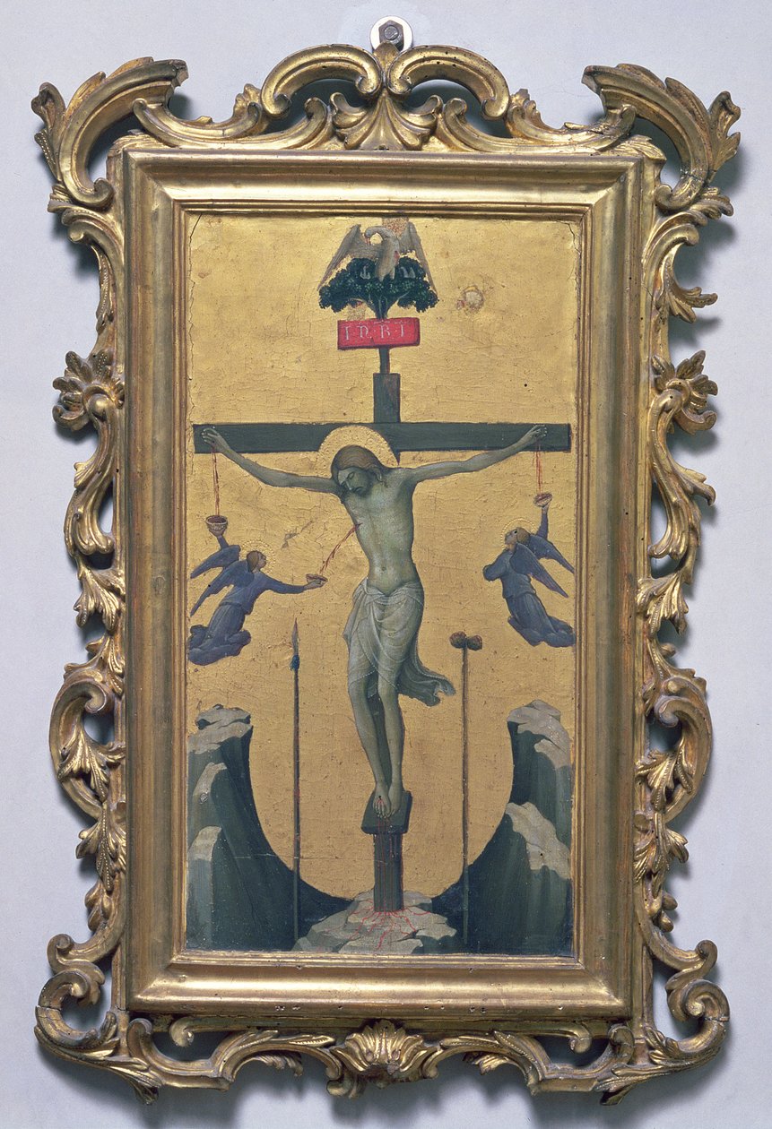 Korsfästelsen (tempera på panel) av Lorenzo Monaco