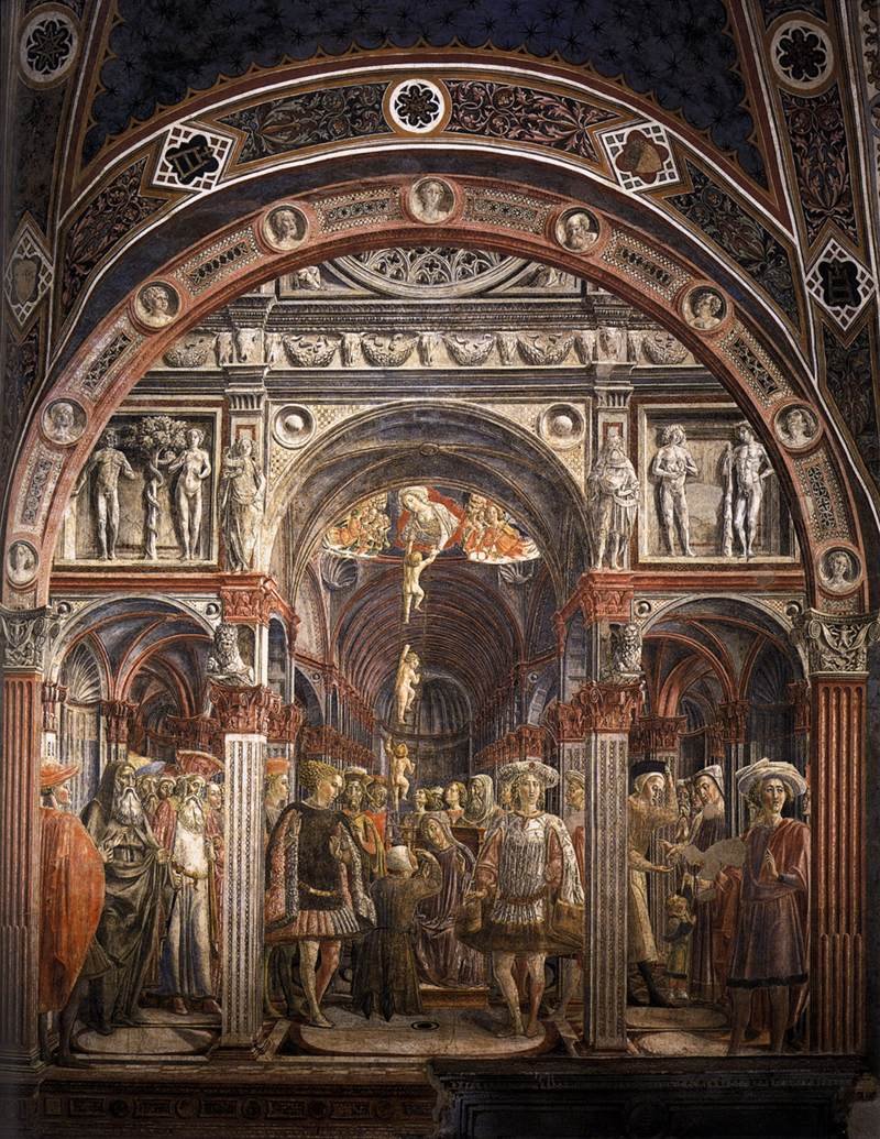The Founding of the Spedale di Santa Maria della Scala av Lorenzo di Pietro Vecchietta