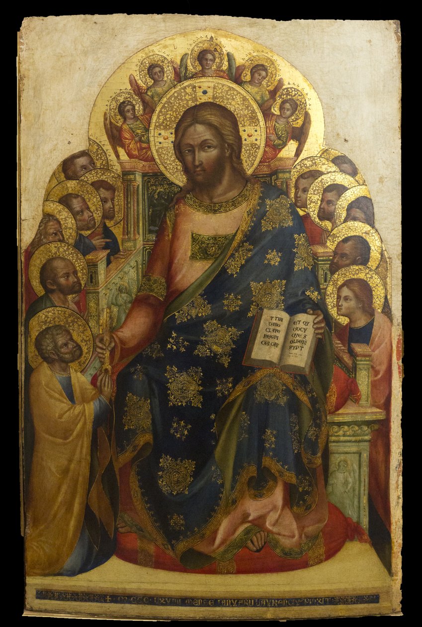 Kristus ger nycklarna till Petrus av Lorenzo Veneziano