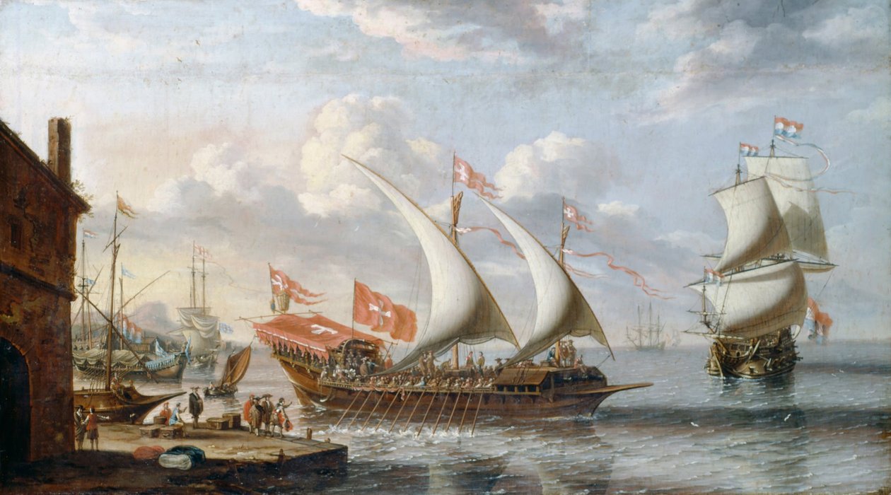 Ett Galley of Malta av Lorenzo a Castro