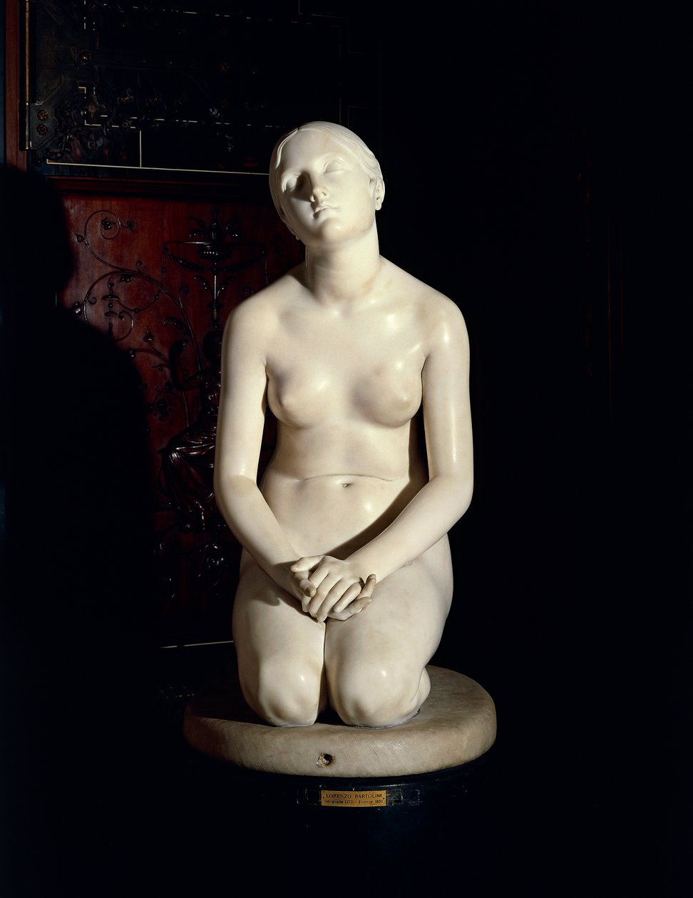 Trust in God, av Lorenzo Bartolini (1777-1850), marmorstaty av Lorenzo Bartolini