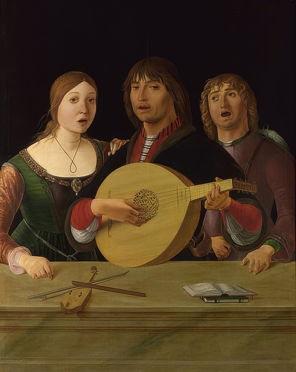 En konsert. Omkring 1485-95 av Lorenzo Costa