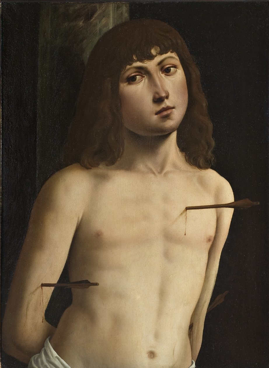 Sankt Sebastian av Lorenzo Costa