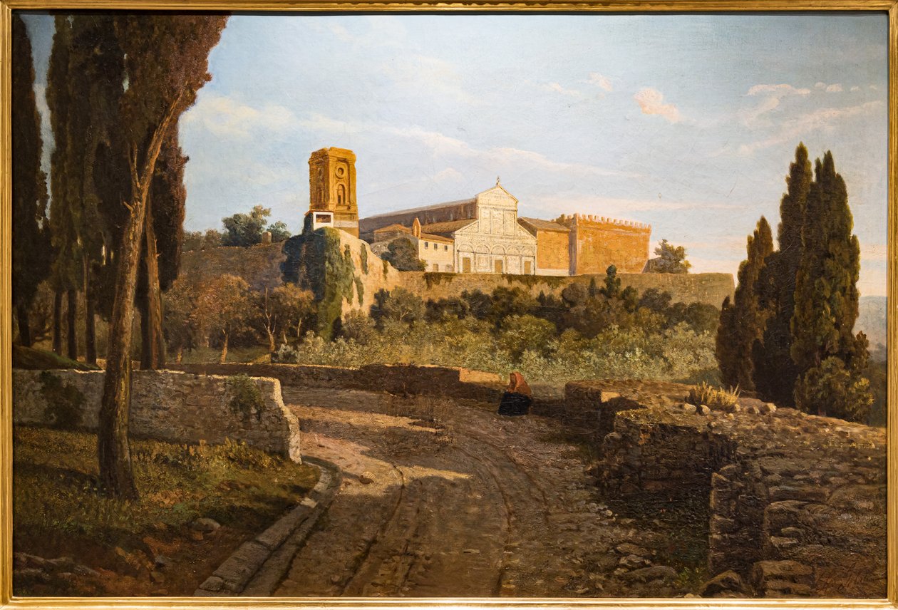 Utsikt över kyrkan St. Miniato al Monte av Lorenzo Gelati