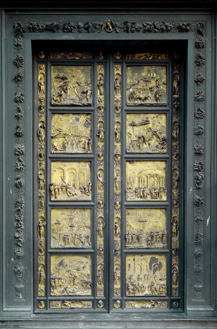Gate of Paradise, realiserad av Ghiberti Lorenzo (1378-1443) av Lorenzo Ghiberti
