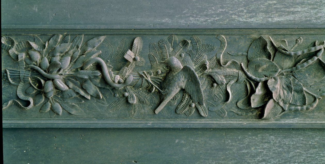 Skulpteret ramme, detalje af nordporten. Lavrelief bronzesved av Lorenzo Ghiberti