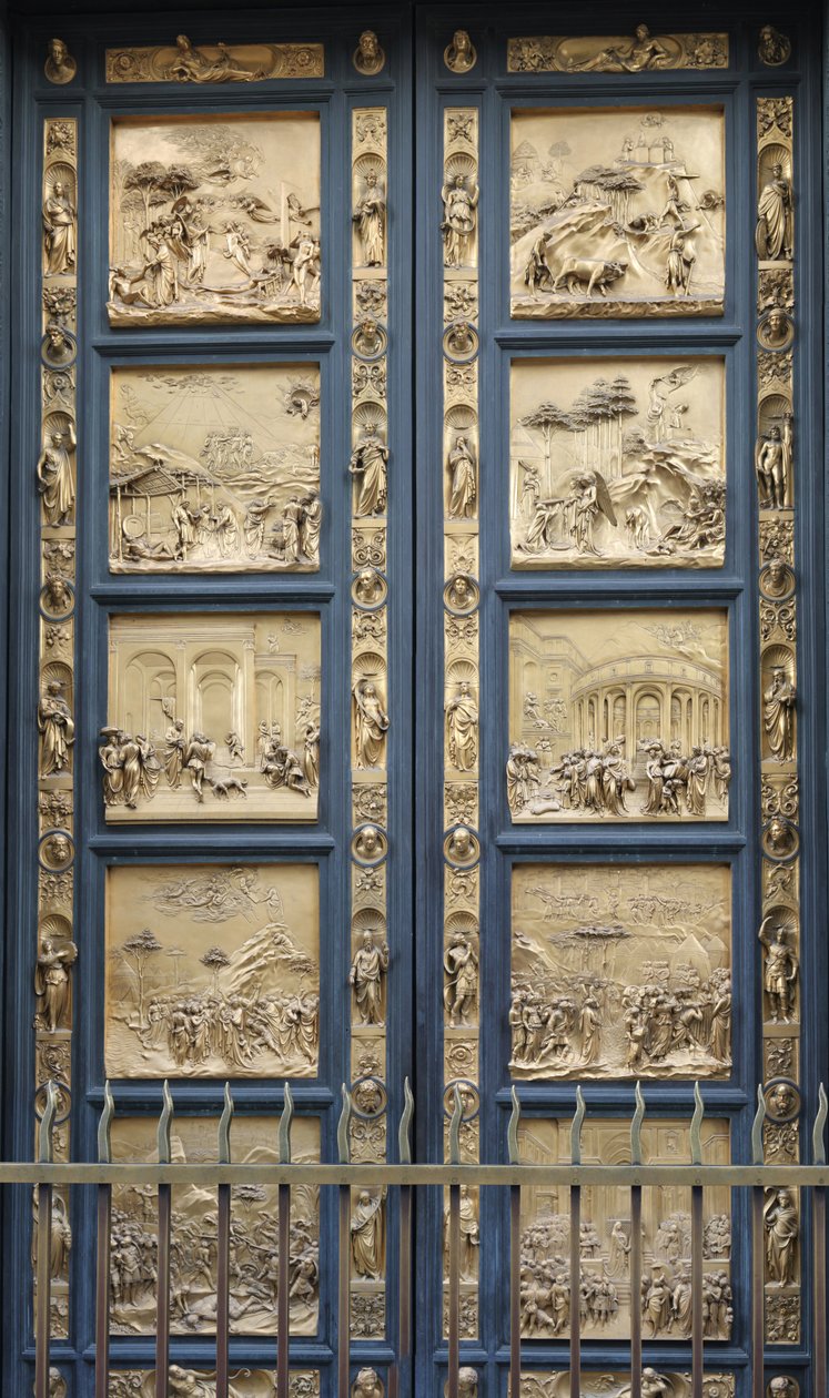 Paradisets portar i Florens dopkopia, 1425-1452 av Lorenzo Ghiberti