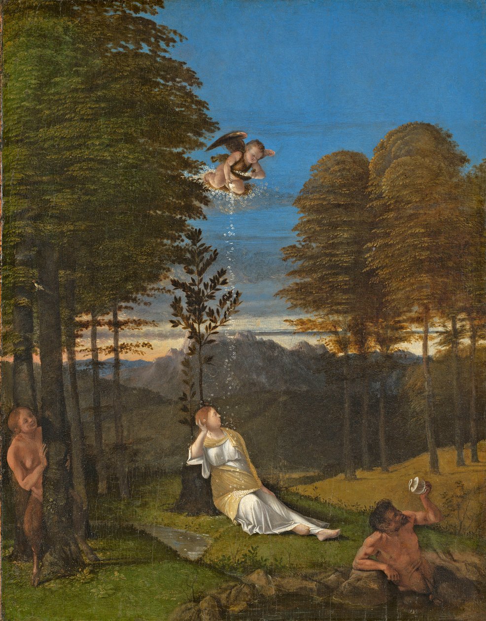 Allegory of Chastity, ca. 1505 (olja på panel) av Lorenzo Lotto