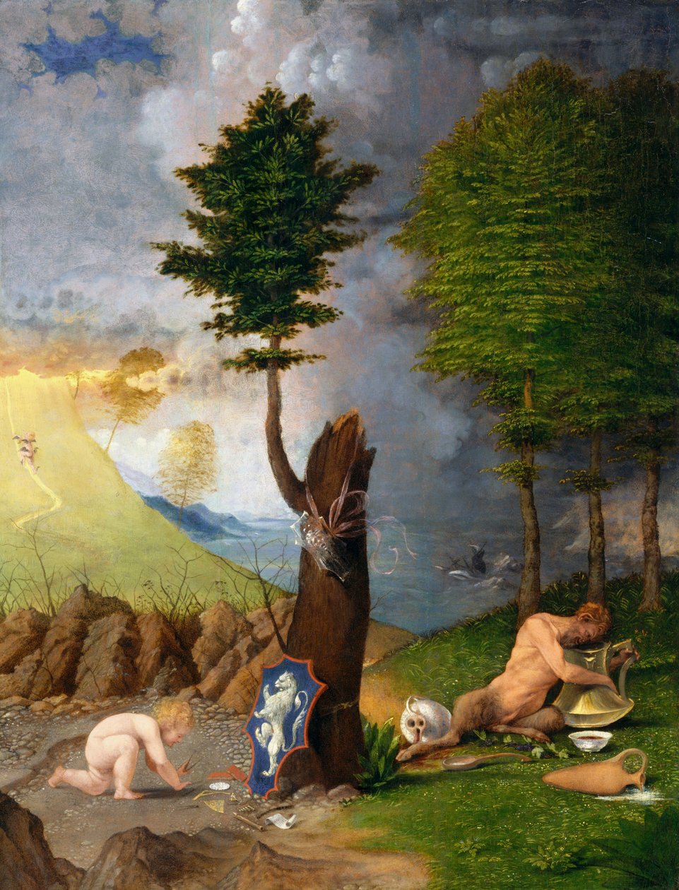 Allegori om dygd och last av Lorenzo Lotto
