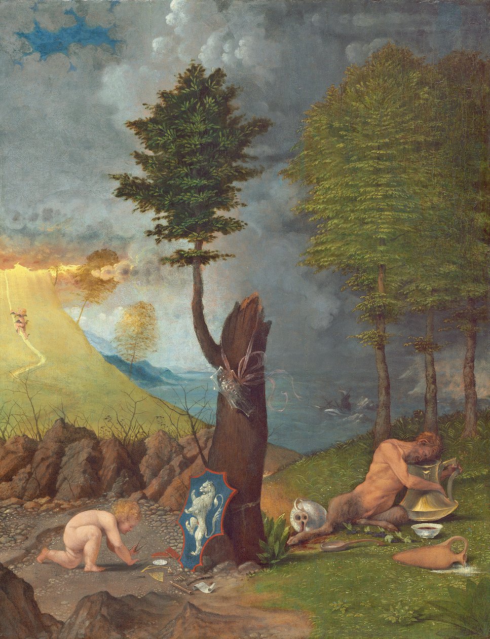 Allegori om dygd och last av Lorenzo Lotto