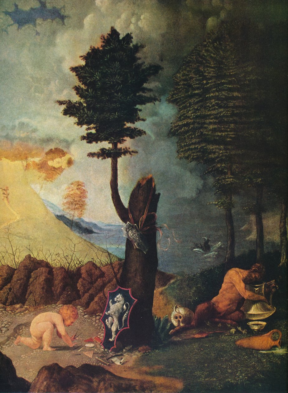 Allegori om dygd och last, 1505 av Lorenzo Lotto