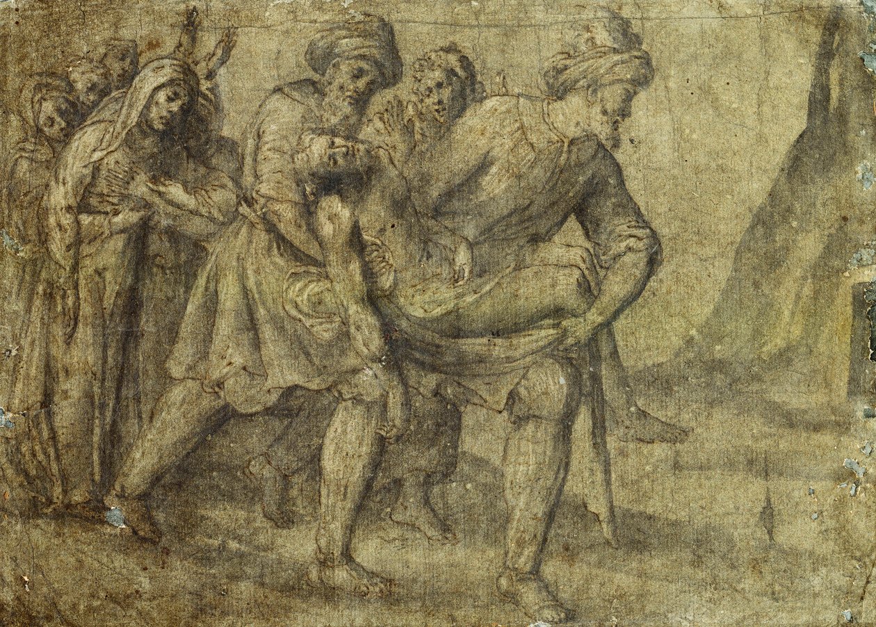 Kristus bars till graven, av Lorenzo Lotto