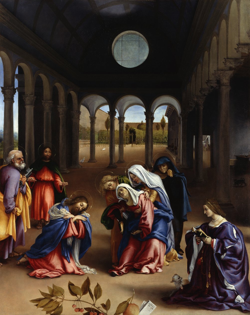 Kristi avsked från sin mor av Lorenzo Lotto