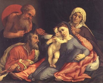 helig familj av Lorenzo Lotto