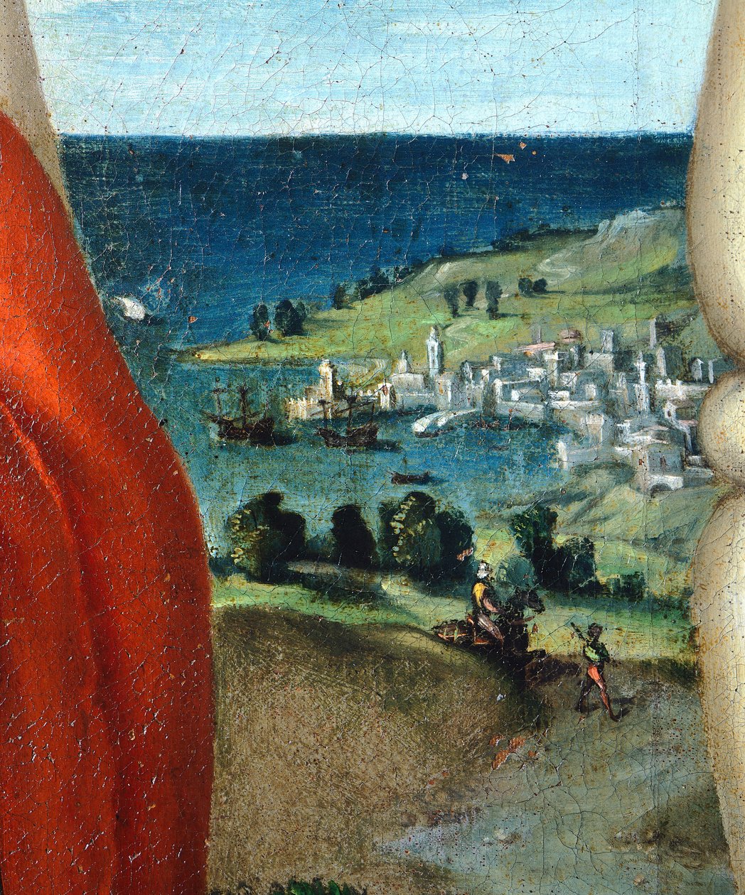 Madonna in Glory med Saints Cosmas och Damian i tillbedjan av Lorenzo Lotto