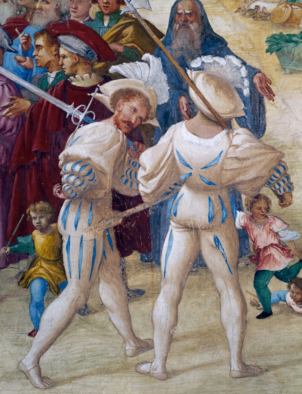 Martyrdom of Saint Barbara, detalj från berättelserna om Saint Barbara av Lorenzo Lotto