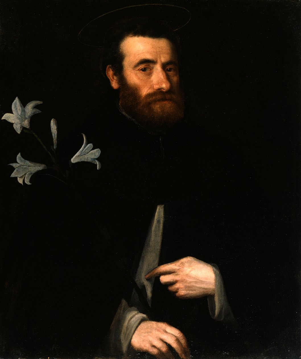 Porträtt av Fra Lorenzo da Bergamo av Lorenzo Lotto