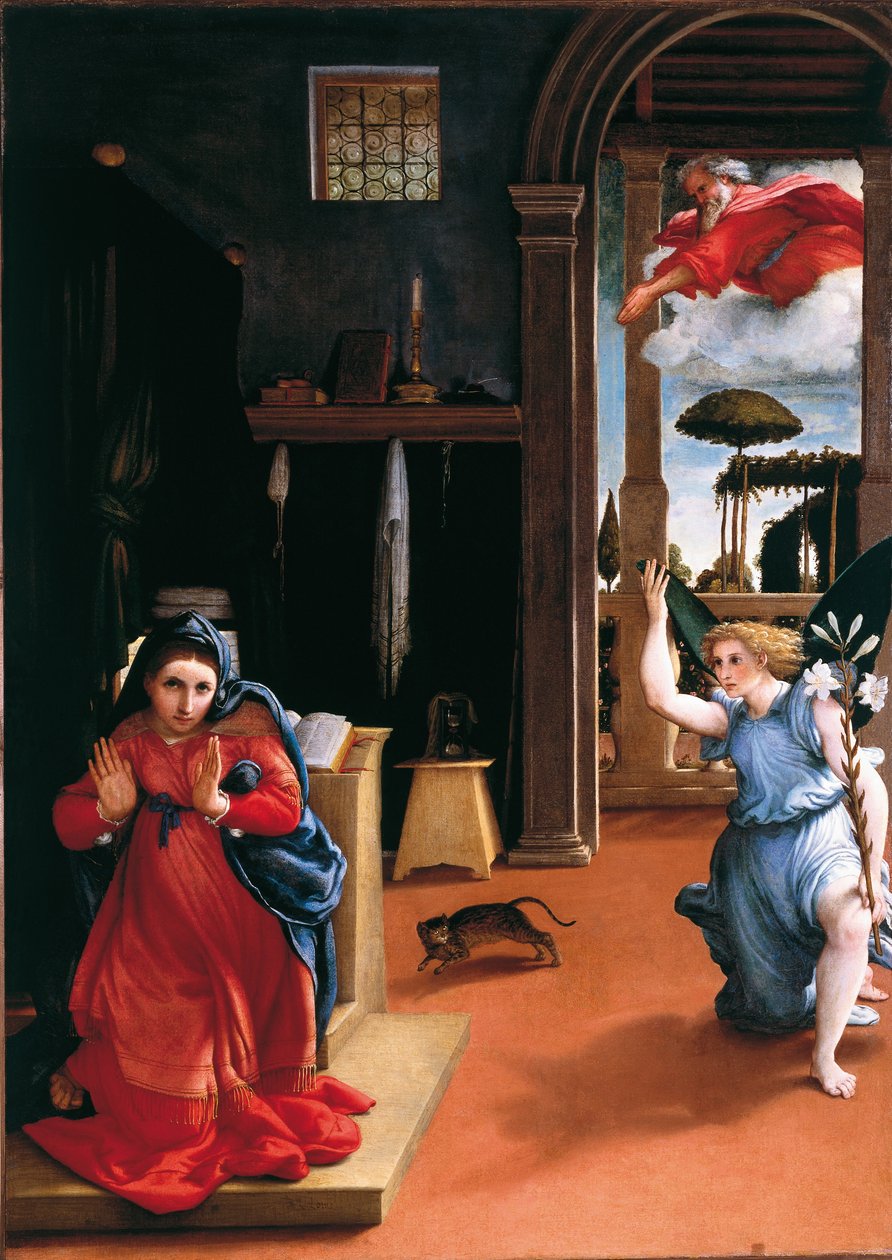 Recanati Bebådelse av Lorenzo Lotto