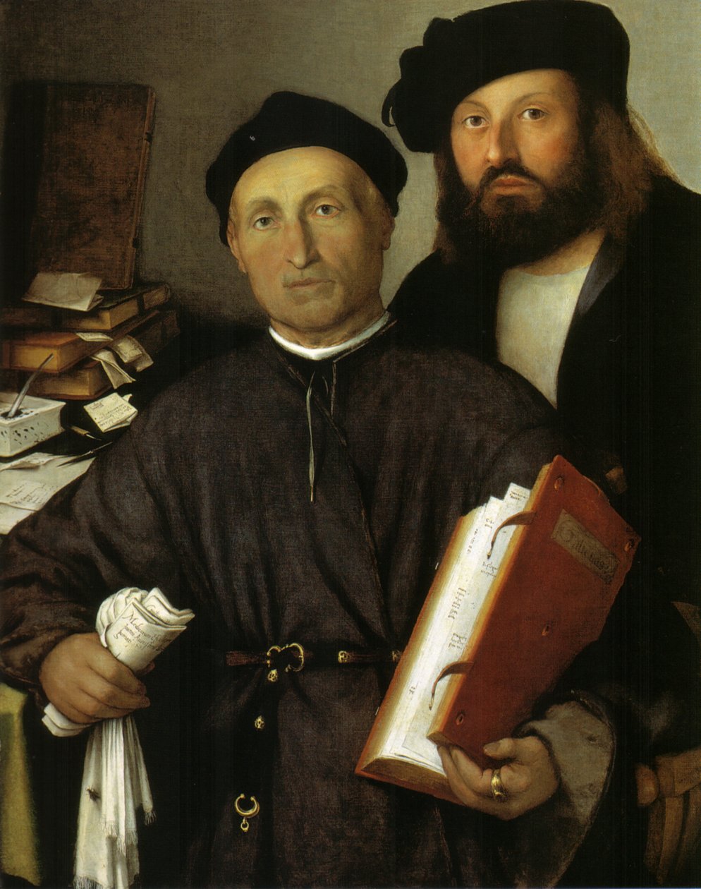 Läkaren Giovanni Agostino della Torre och hans son, Niccolò, ca 1515 (olja på duk) av Lorenzo Lotto