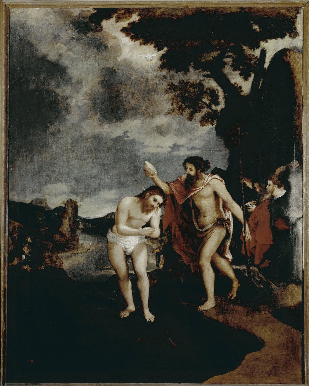Kristi dop (1551-1555, olja på duk) av Lorenzo Lotto
