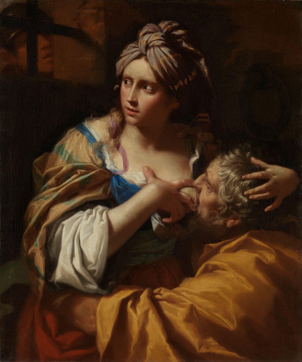 Roman Charity, ca 1670 (olja på duk) av Lorenzo Pasinelli