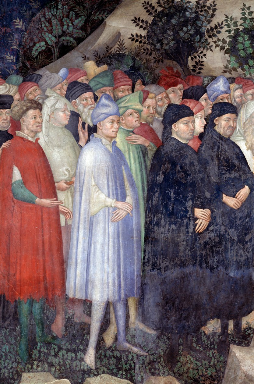 Predikation av Johannes döparen, detalj (fresko av Lorenzo Salimbeni