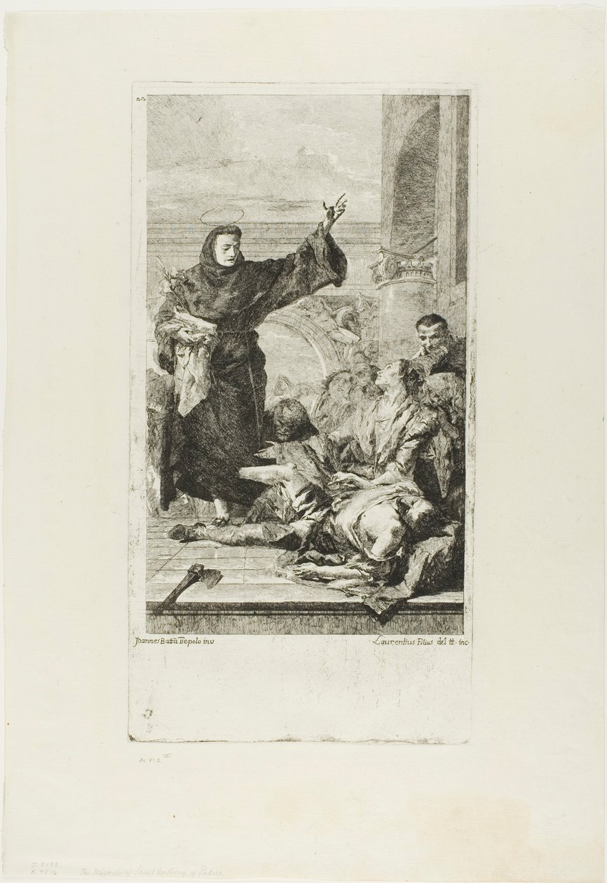 Miraklet av Sankt Antonius av Padua av Lorenzo Tiepolo